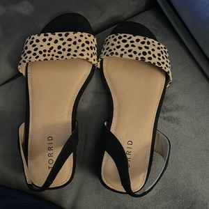 Leopard print sandal
